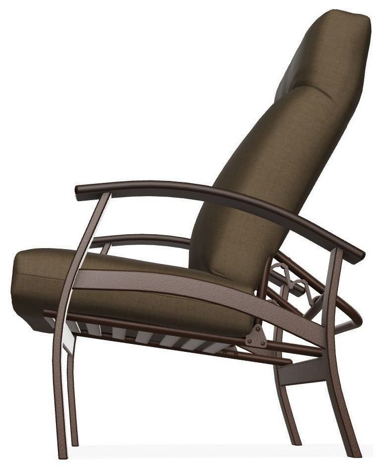 Belle Isle Cushion Outdoor Adjustable Back Chair, Wren/Kona