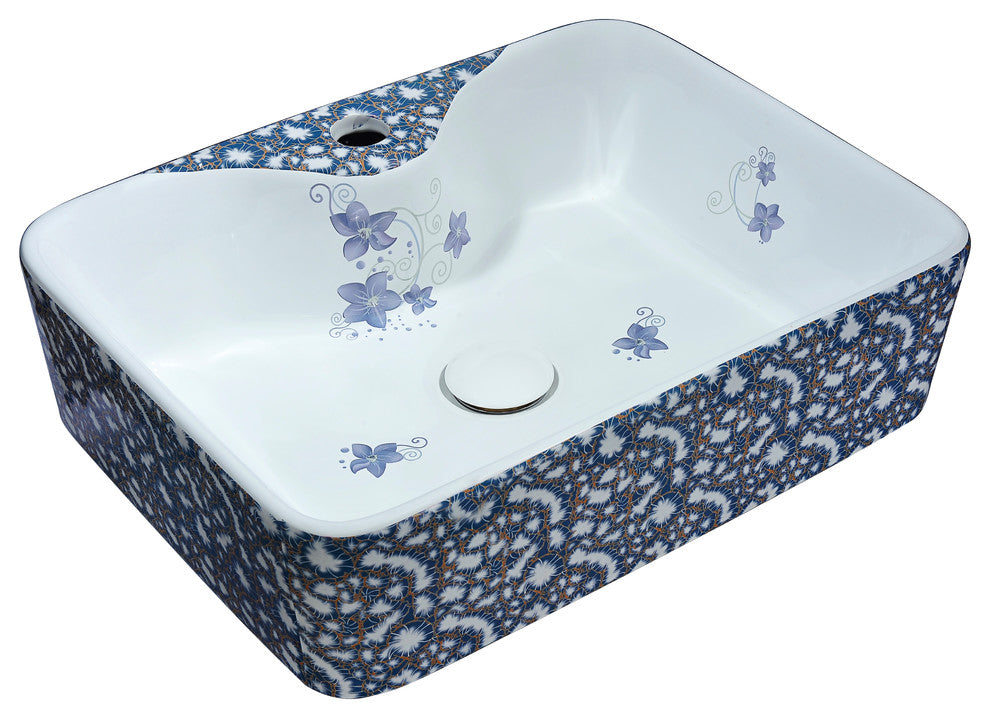 Cotta Series Ceramic Vessel Sink, Lavender