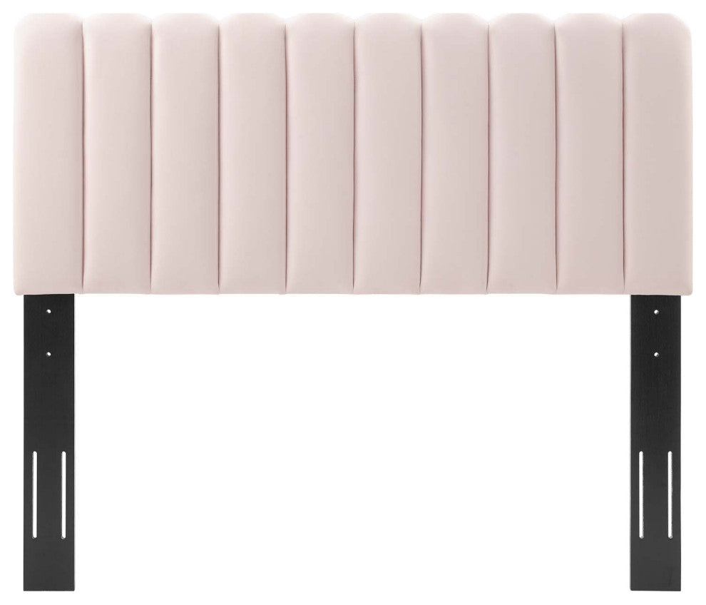 Headboard, Twin Size, Velvet, Pink, Modern Contemporary, Bedroom Master Suite