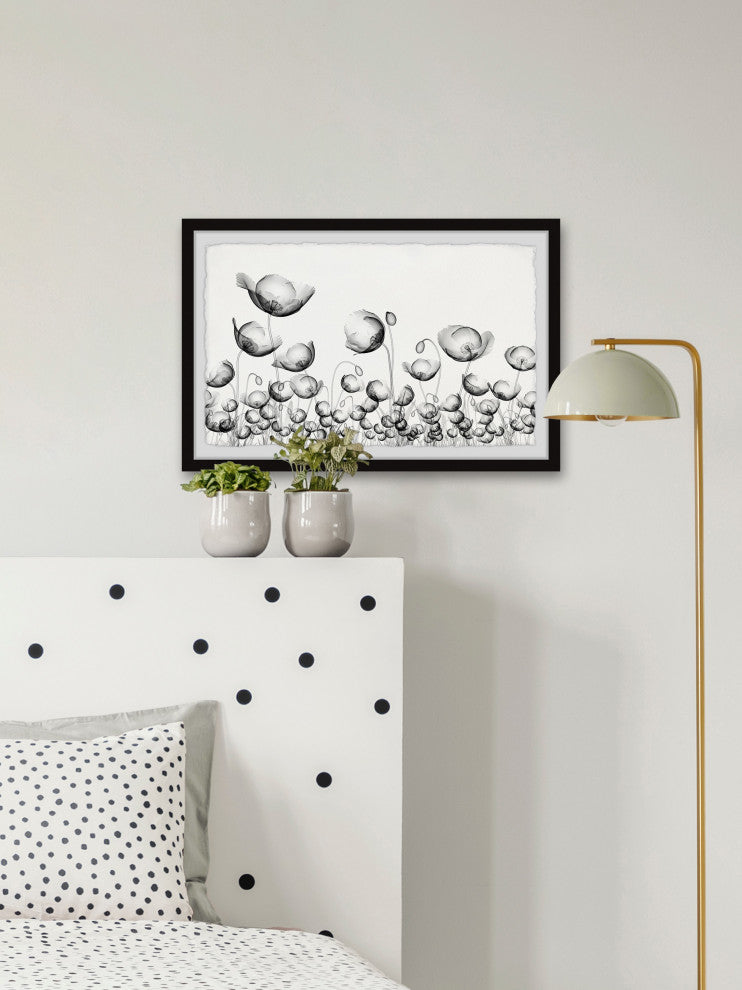 "Poppy Fields" Framed Painting Print, 12x8