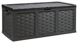 Starplast 153 Gallon Plastic Deck Box, Black