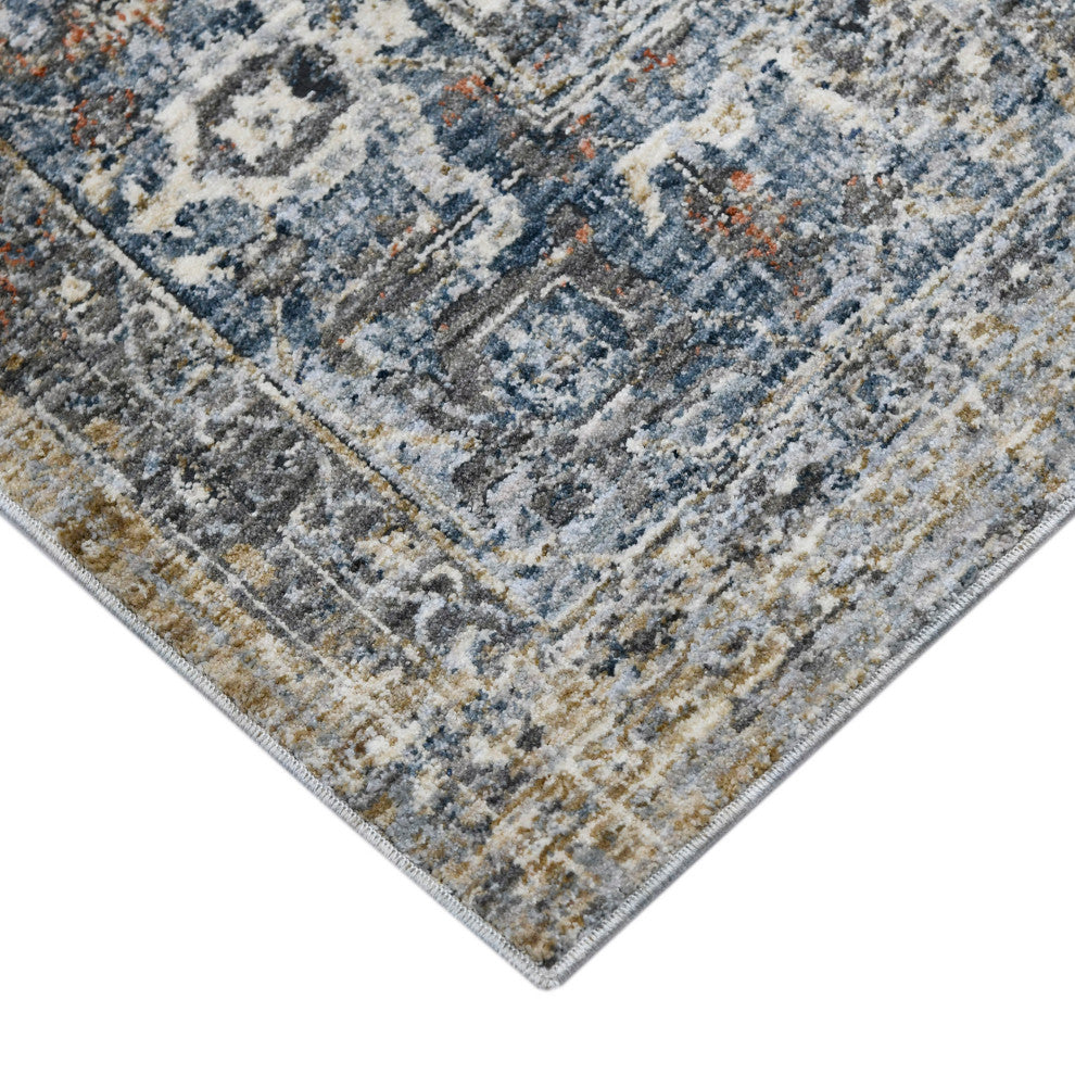 Vermont Glidel Area Rug, Ivory, 5'3" x 7'6", Bordered