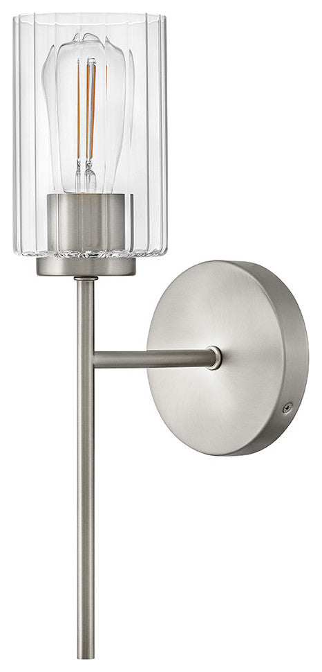 Lark Leta Medium Single Light Sconce, Brushed Nickel