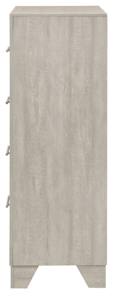 Trenton 4-drawer Bedroom Chest of Drawers Rustic Cream