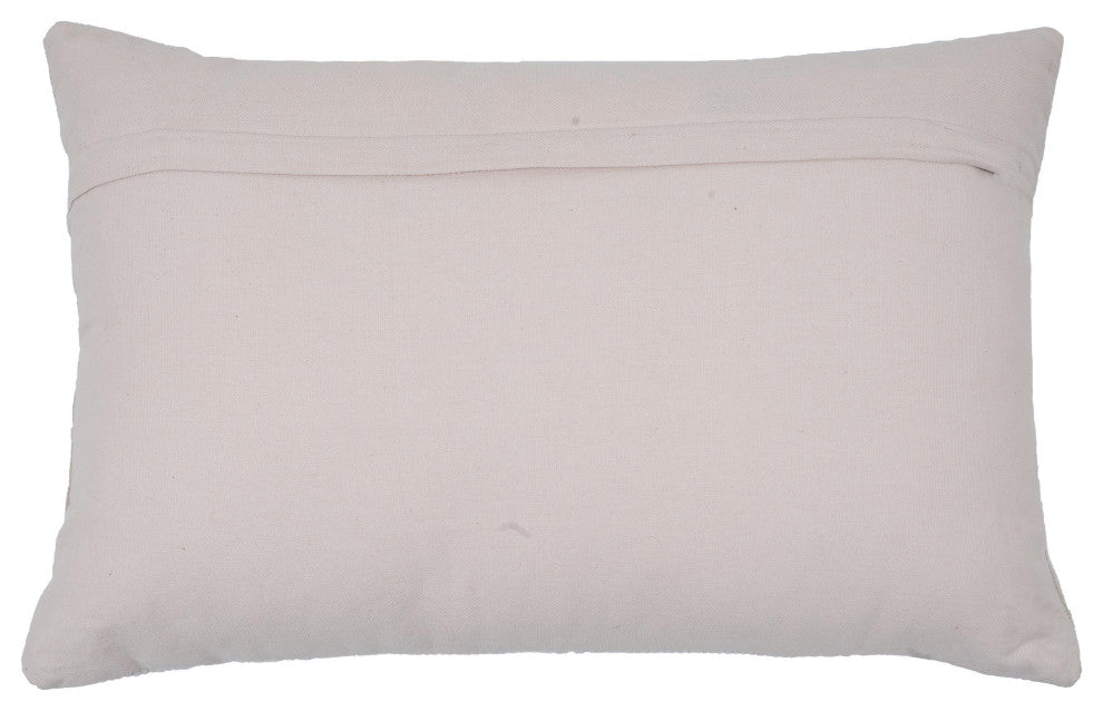Destiny White Woven Cushion