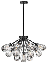 Fredrick Ramond Elise Medium Convertible Chandelier, Black*