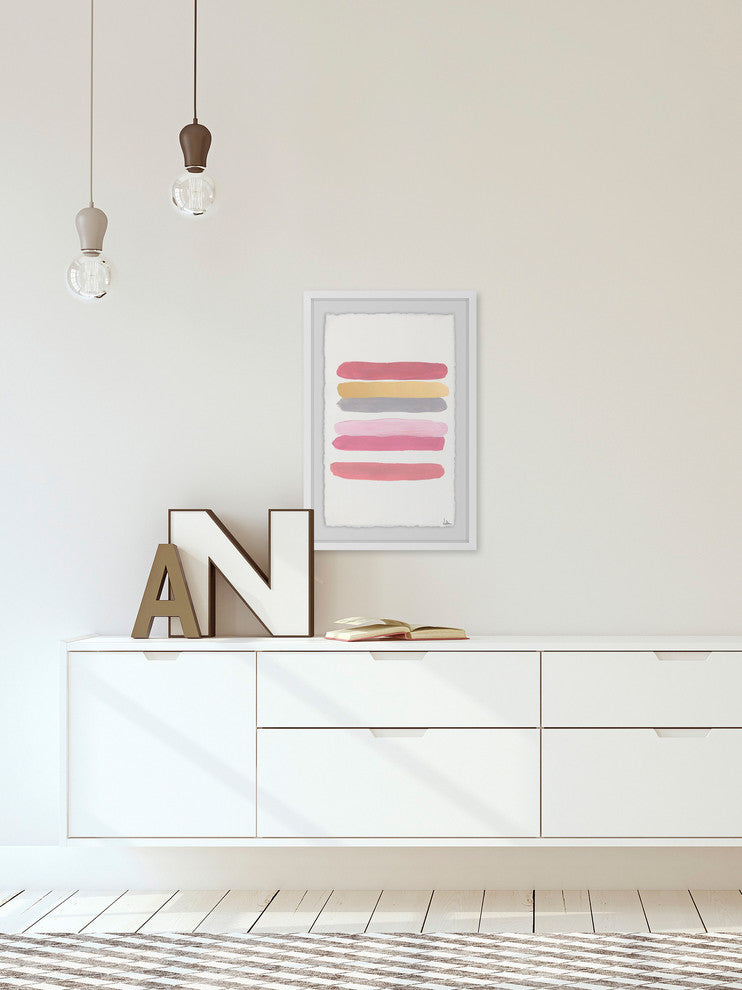 "Stains of Color" Framed Painting Print, 30"x45"