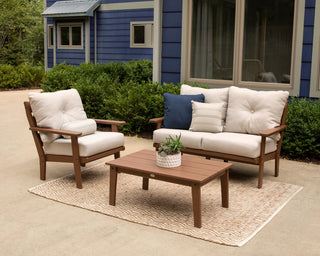 Lakeside 3-Piece Deep Seating Set, Black/Gray Mist