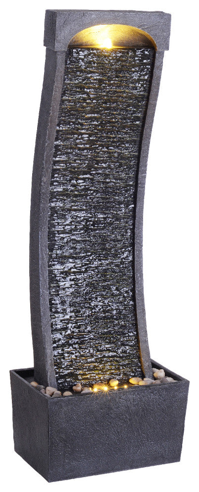 Stone Finish 38 inch Waterfall Fountain
