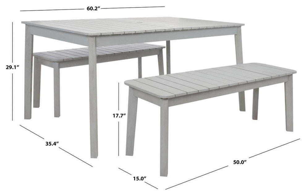 Safavieh Europa Dining Set, Grey