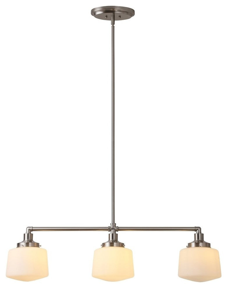 Scolare Kitchen Island Light, Brushed Nickel