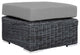 Canvas Gray Summon 3 Piece Outdoor Patio Sunbrella Sectional Set