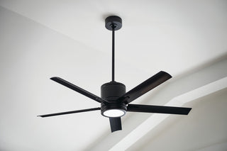 Hinkley Vail 52" LED Indoor/Outdoor Ceiling Fan, Matte Black