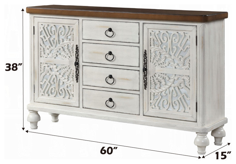 Vermont Console Table, Antique White