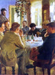 Peder Severin Kroyer Almuerzo con Pintores de Skagen Gallery Wrapped Canvas