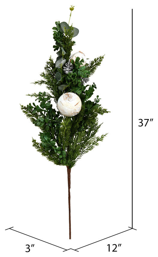 Vickerman Rl191937 37" Green Cypress Blend Artificial Christmas Spray