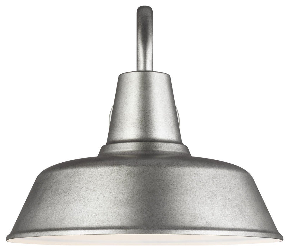 Barn Light Extra Large 1-Light Outdoor Wall Lantern, Weathered Pewter