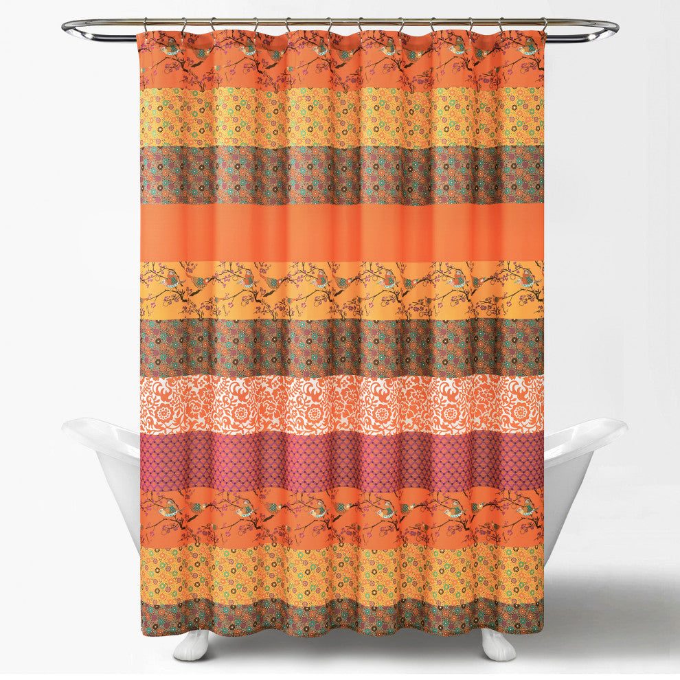 Royal Empire Shower Curtain, Tangerine
