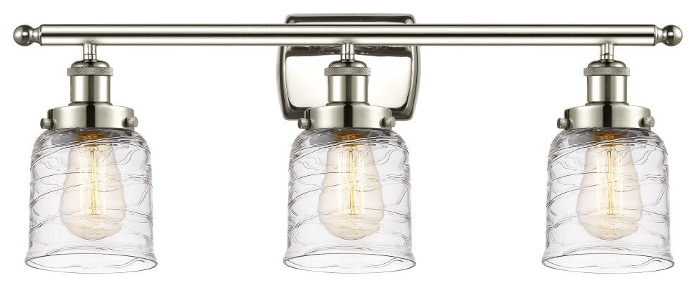 Innovations 916-3W-PN-G513 3-Light Bath Vanity Light, Polished Nickel