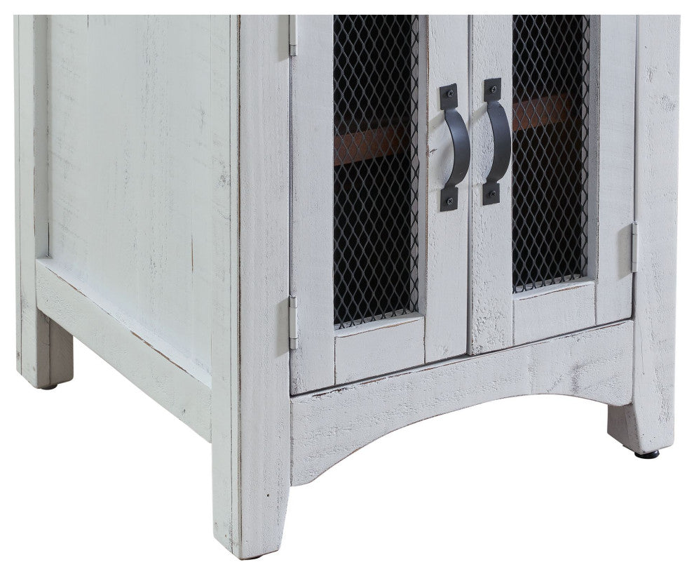 Picket House Nolan End Table, White