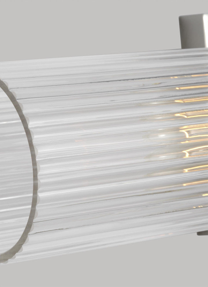 Geneva Linear Sconce, Polished Nickel