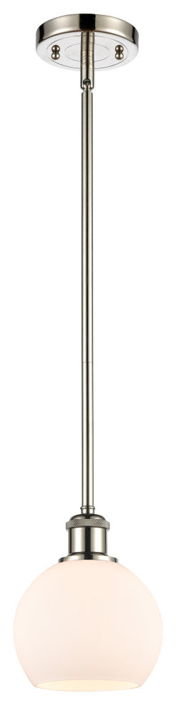 Innovations 516-1S-PN-G121-6 1-Light Mini Pendant, Polished Nickel