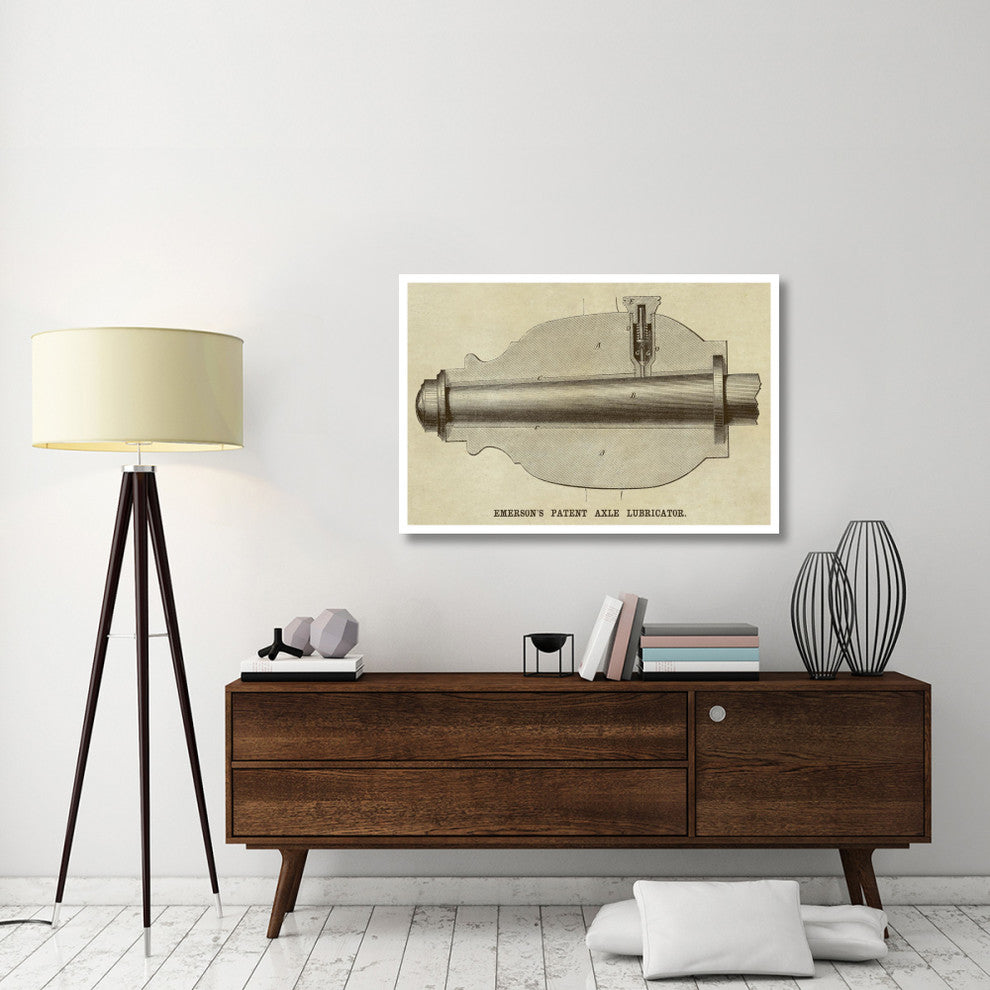 "Emerson's Patent Axel Lubricator" Digital Paper Print by Inventions, 46"x31"