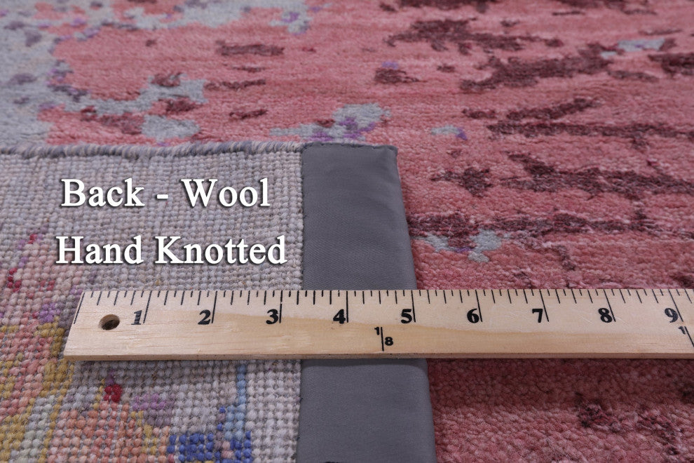 Wool & Silk  Abstract Handmade Rug 7' 11" X 10' 1" - Q14869