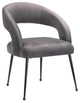 TOV Furniture Rocco Grey Velvet Dining Chair