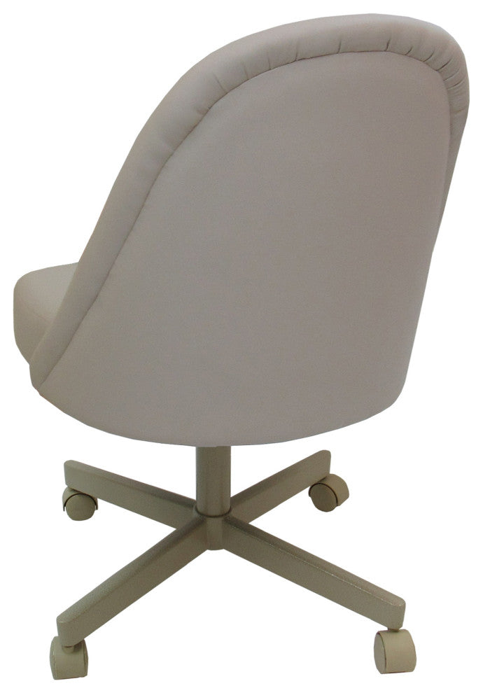 M-235 Swivel Metal Dining Caster Chair, Ocean Beige - Beige