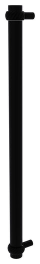18" Refrigerator Pull With Twist Accents, Matte Black
