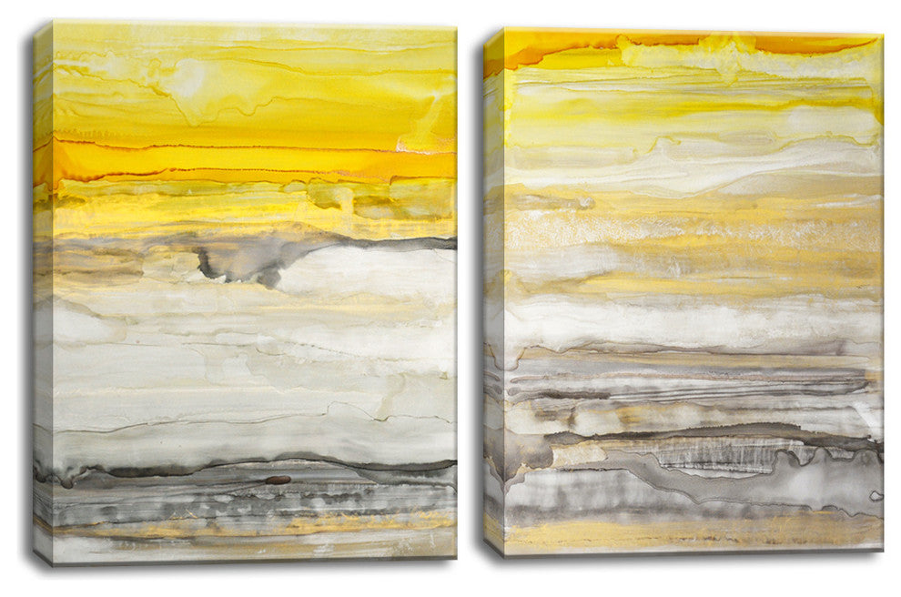 Ready2HangArt 'New Sunset II' by Normanyatt Jr. 2 Piece Wrapped Set 40"