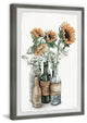 "Sunflower Centerpiece" Framed Painting Print
