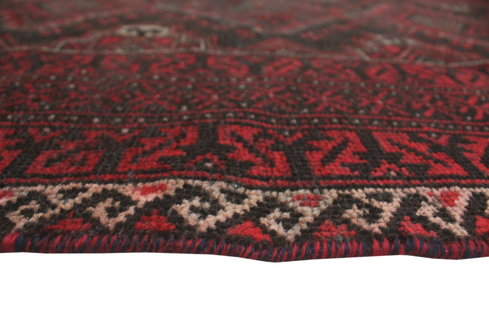 Semi Antique Ibrahim Red Rug, 3'9x6'5