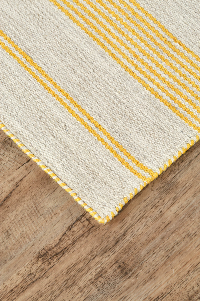 Weave & Wander Granberg Eco-Friendly PET Rug, Gold, 8' X 11'