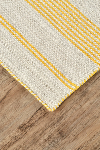 Weave & Wander Granberg Eco-Friendly PET Rug, Gold, 8' X 11'