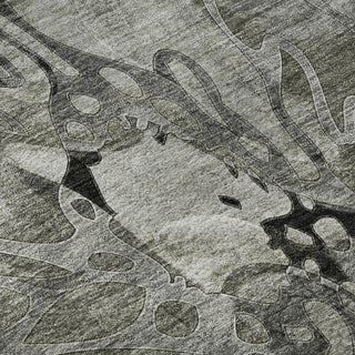 Premium Machine Washable Mayfield AMF558 Gray 5' x 7'6" Rug