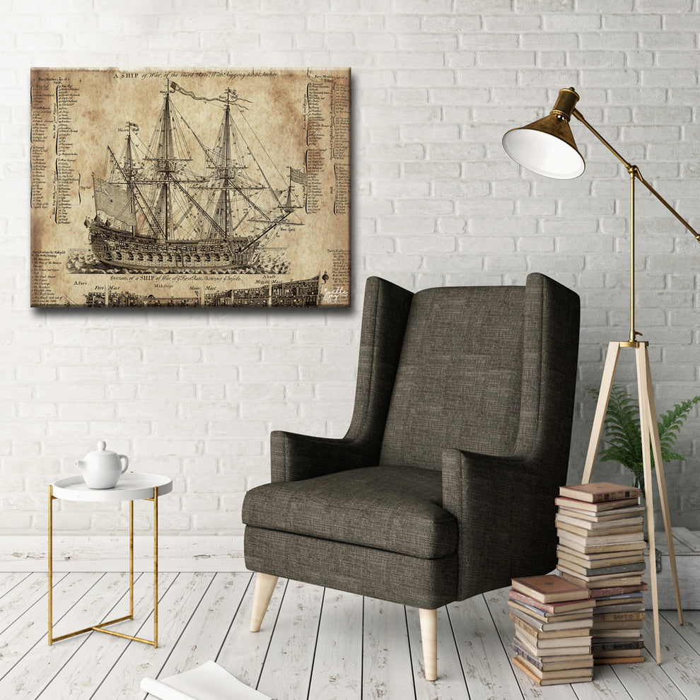 Old Dark Moon' Canvas Art Print, 16"x20"