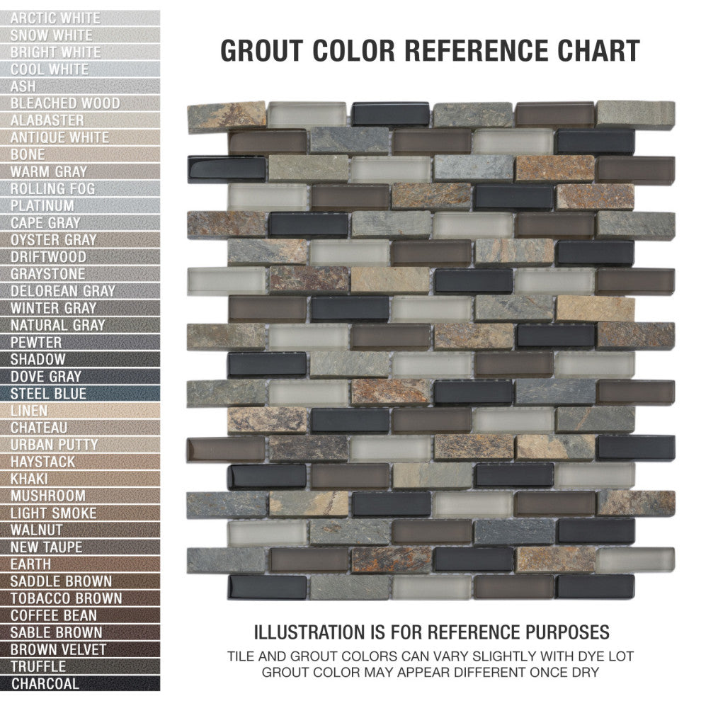 Tessera Subway Stonehenge Glass Wall Tile