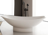 ALFI brand AB9991 Solid Surface Resin Free Standing Hammock Style Bathtub