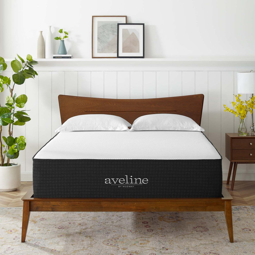 Aveline 16" Memory Foam King Mattress, White