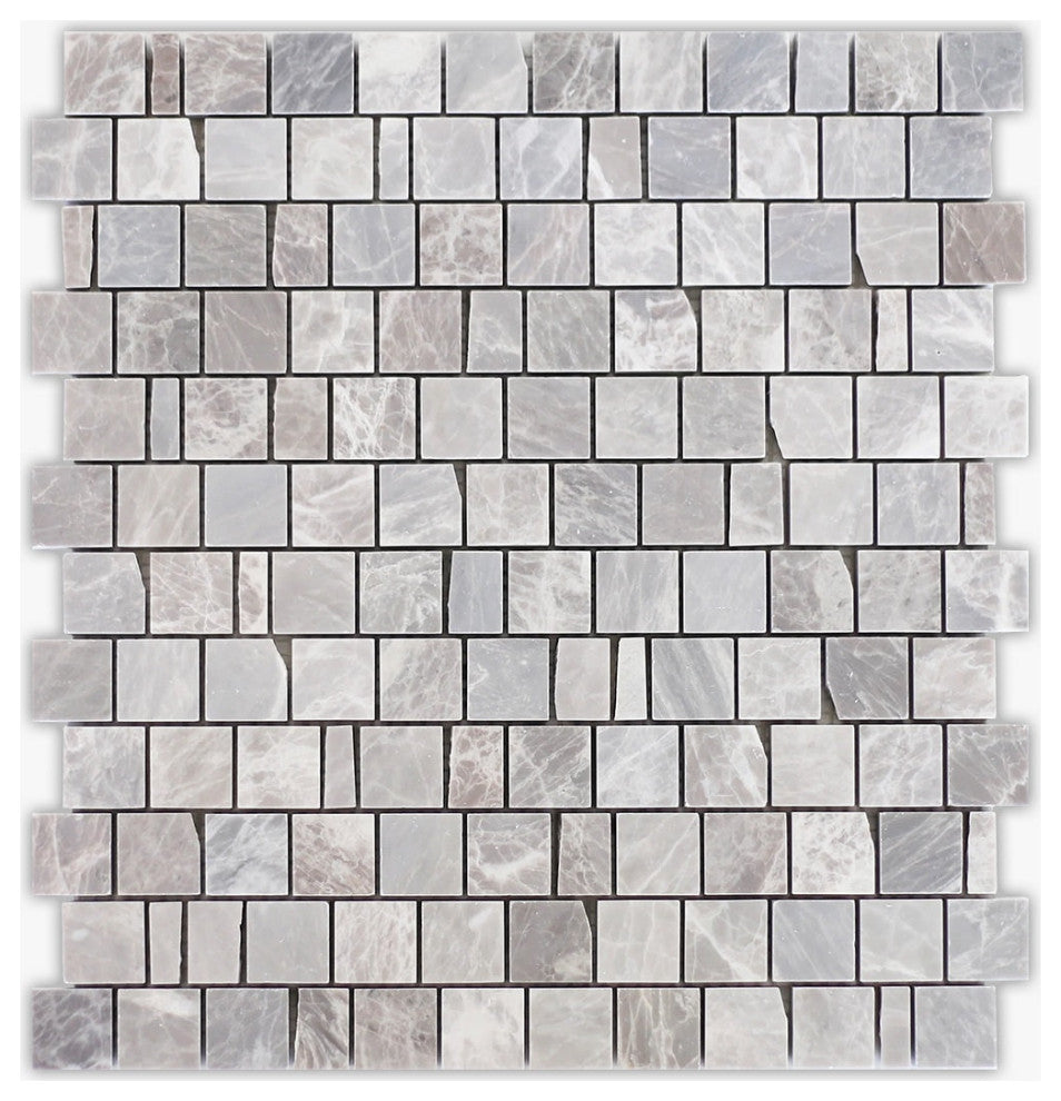 Norde Grigio Honed Brick RB Marble Mosaic