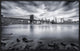 "Brooklyn Bridge" Framed Canvas Giclee by Javier De La, 31x20"