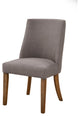 Kensington Set of 2 Upholstered Parson Chairs, Dark Grey