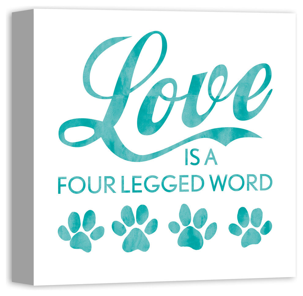 Designs Direct Four Legged Love 16x16 Canvas Wall Art