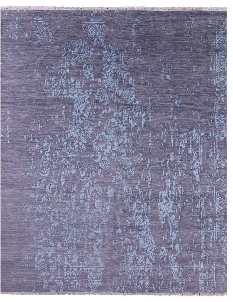 Modern Handmade Wool and Silk Rug 8' 2" X 10' 1" Q7854