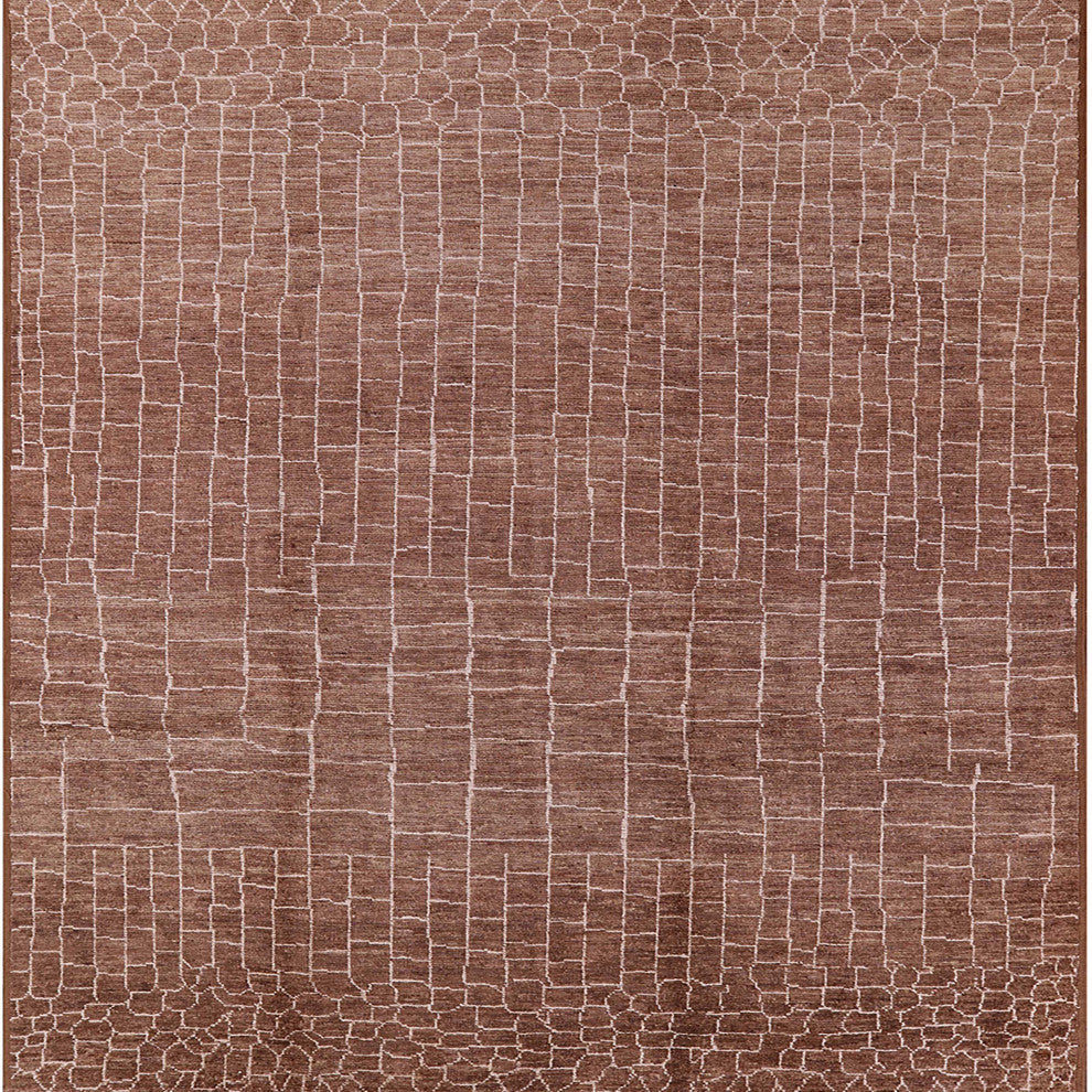 Ahgly Company Indoor Square Mid-Century Modern Area Rugs, 6' Square