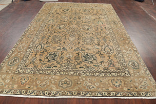 Consigned, Vintage Faded Persian Traditional Handmade Area Rug, Beige, 6x10