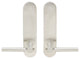 Sequoia Lever, Tubular Privacy, 2-3/8" Backset, Satin Stainless Steel