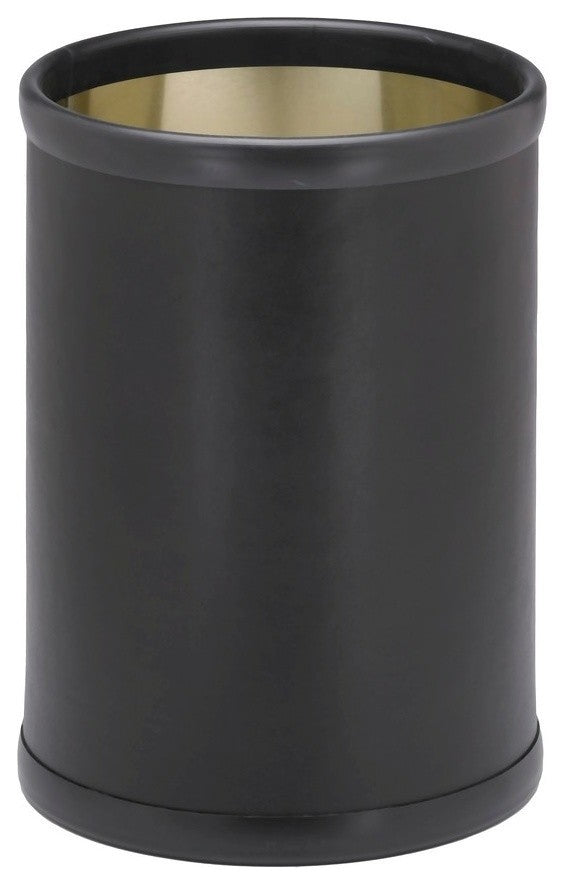Black 10.75" Round Waste Basket